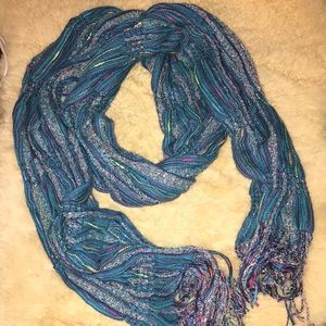 Multicolor Green Scarf/ Wrap